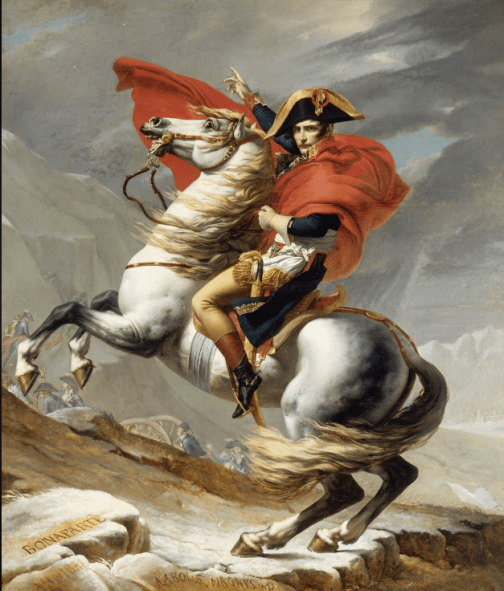 Napoleone-che-attraversa-le-Alpi-Versione-Versailles-analisi